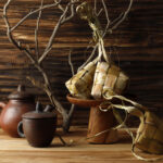 an image of a ketupat, to promote hari raya catering for the festivities